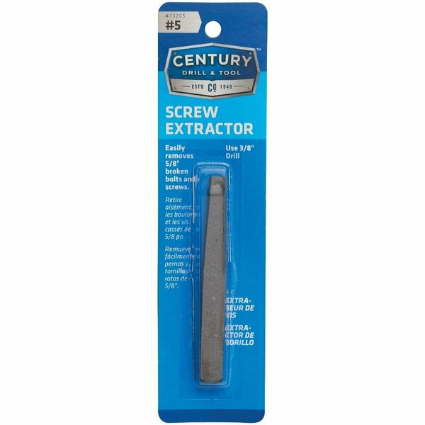 Century Drill Tool Century Drill & Tool #5 Straight Flute Screw Extractor 73205